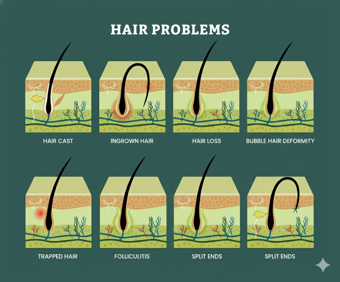 Parallel Hair Issues